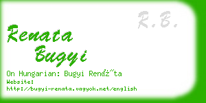 renata bugyi business card